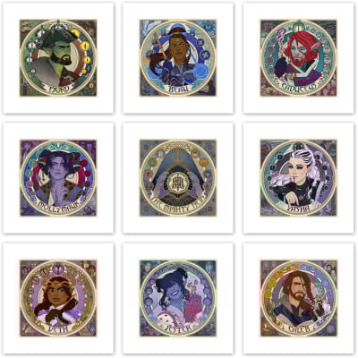 Mighty Nein Portrait Series (Set of 9) Art Print
