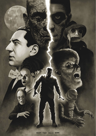 Universal Monsters - "Moonlight" Art Print