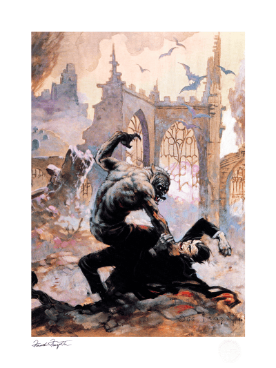 Werewolf and Dracula Art Print
