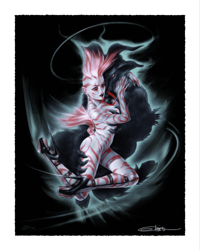 Dancing with the Devil Olivia De Berardinis Art Print Image