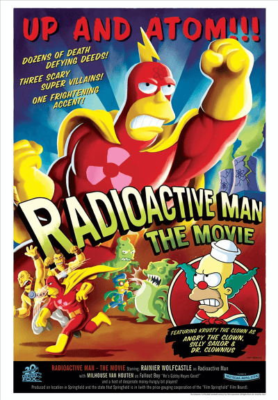 Radioactive Man The Simpsons Art Print Image