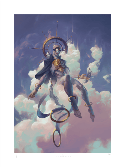 Sahaqiel: In the Great Expanse Angelarium Art Print Image