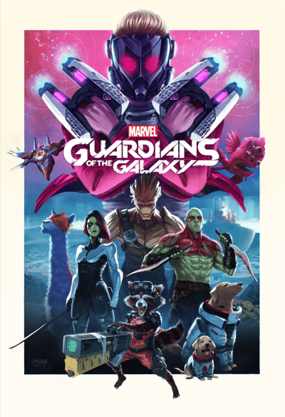Guardians of the Galaxy Marvel Art Print Image
