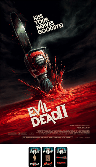 Evil Dead II Art Print & Collector Pin Set Art Print
