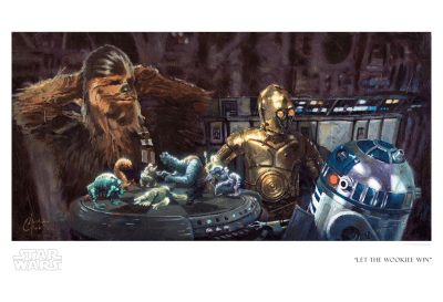 Let the Wookiee Win Star Wars Art Print Image