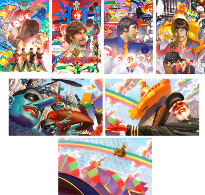 The Beatles: Yellow Submarine Portfolio Set The Beatles Art Print Image