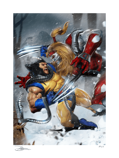 Wolverine vs Omega Red Marvel Art Print Image