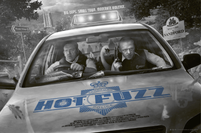 Hot Fuzz Foil Variant Hot Fuzz Movie Poster Image