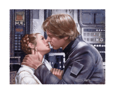 The Princess and the Scoundrel Star Wars Art Print Image