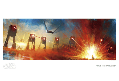 Face the Dark Side Star Wars Art Print Image