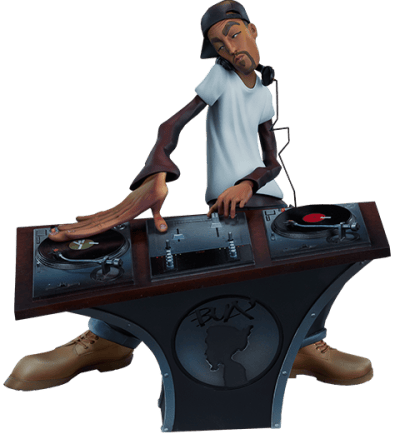 The DJ Statue