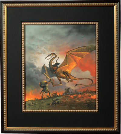 Eowyn and the Nazgul The Lord of the Rings Fine Art Print Image