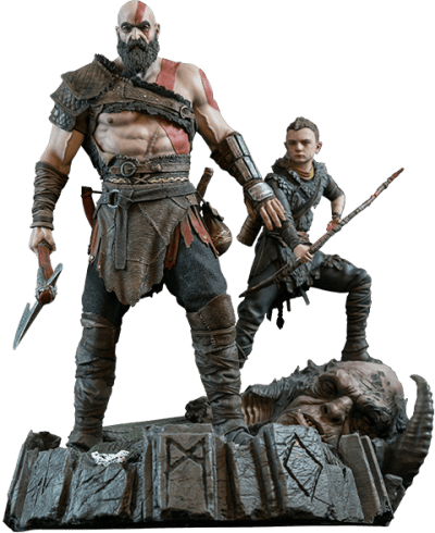 God of War PS4 God of War Statues Image