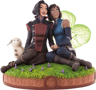 Korra and Asami in the Spirit World The Legend of Korra Statues Image