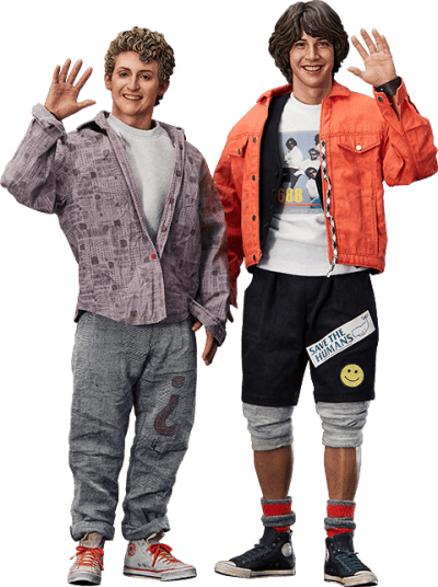 Bill & Ted Bill and Ted's Excellent Adventure Sixth Scale Figure Set Image