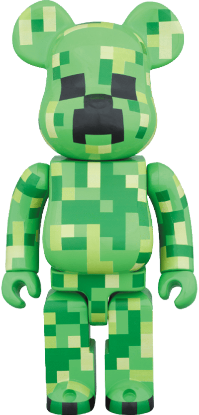 Bearbrick Creeper 400 Minecraft Vinyl Collectible Image