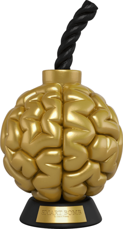 Smart Bomb (Gold Edition) Mighty Jaxx Originals Vinyl Collectible Image