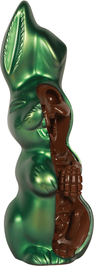 Anatomical Chocolate Easter Bunny (Pearl Mint Edition) Mighty Jaxx Originals Vinyl Collectible Image