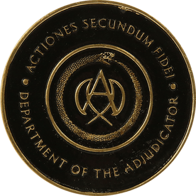 Adjudicator's Medallion Replica