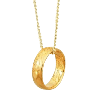 The ONE RING™ Necklace (GOLLUM™ Gold) The Lord of the Rings Jewelry Image