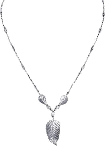 Elven Realms 3 Leaf Necklace: Lothlorien™ Jewelry