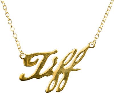 Tiffany 18K Gold Necklace Bride of Chucky Jewelry Image