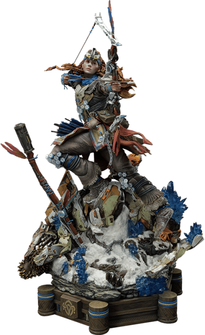 Aloy Shield Weaver Armor Set Horizon Zero Dawn Statues Image