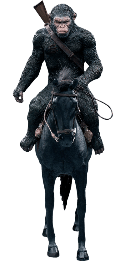Caesar (Gun Version) War of the Planet of the Apes Statues Image