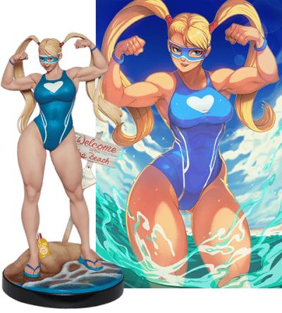 R. Mika Street Fighter Statues Image