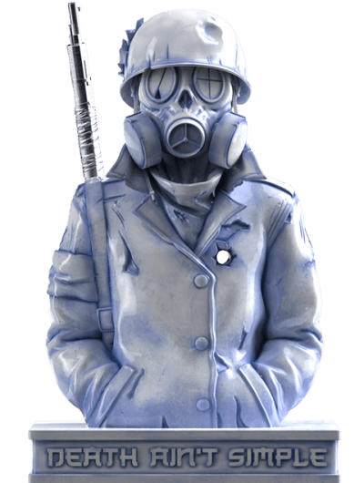 Gas Mask (Hell Chamber) Statue