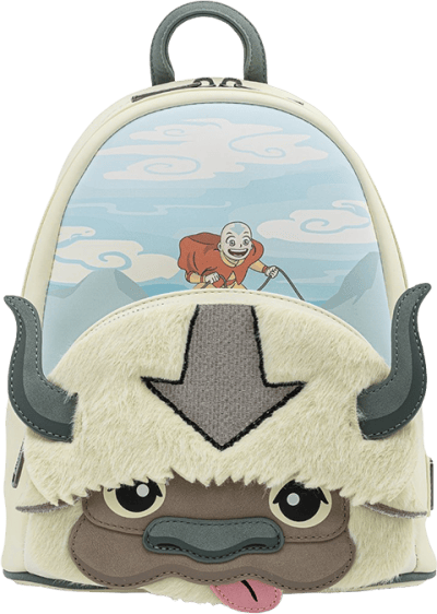 Aang Appa Cosplay Plush Mini Backpack Avatar: The Last Airbender Apparel Image