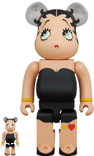 Be@rbrick Betty Boop (Black Version) 100% & 400% Betty Boop Bearbrick Image