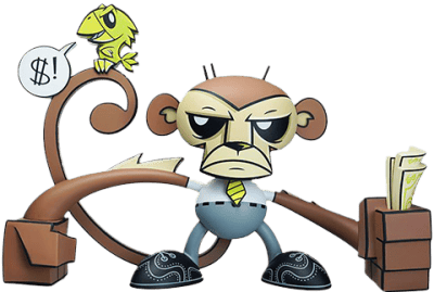 Business Monkey Munky King Vinyl Collectible Image