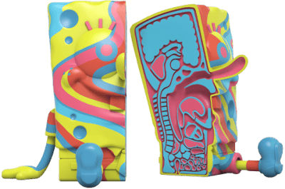 XXPOSED SpongeBob SquarePants (Rainbow Swirl Edition) Polystone Statue
