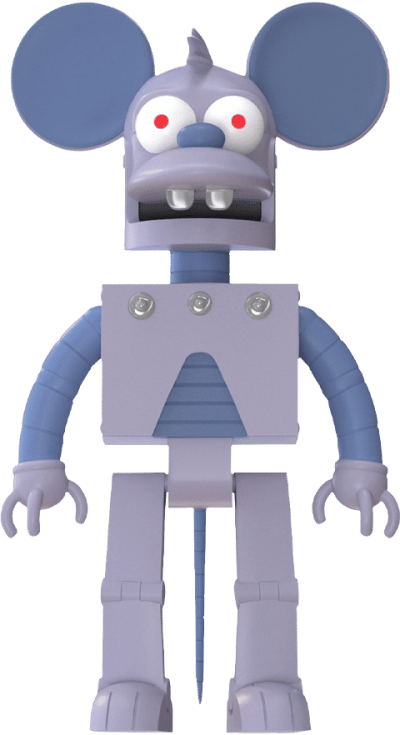 Robot Itchy Figure