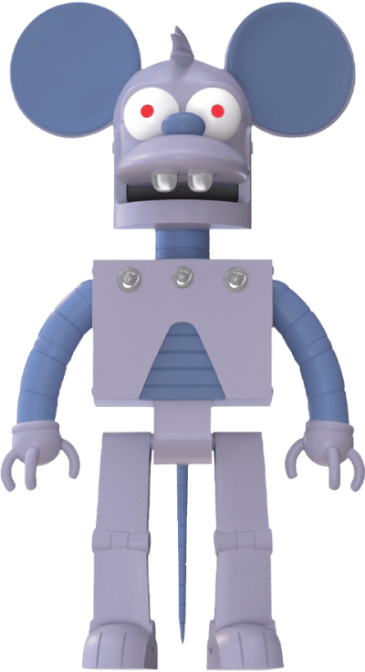 Robot Itchy Figure