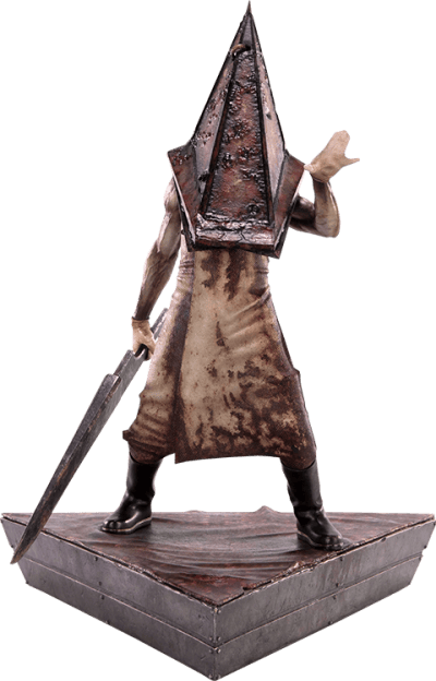 Red Pyramid Thing Statue