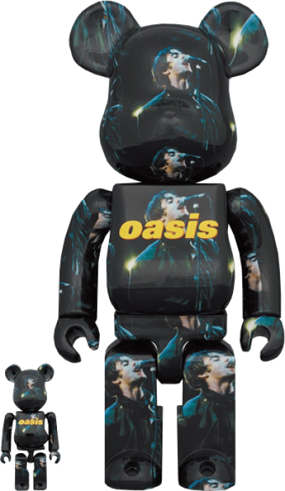 Be@rbrick Oasis Knebworth 1996 (Liam Gallagher) 100% & 400% Bearbrick