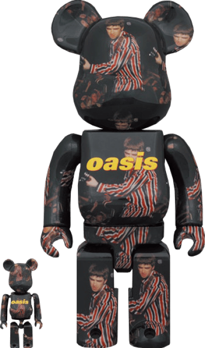 Be@rbrick Oasis Knebworth 1996 (Noel Gallagher) 100% & 400% Bearbrick