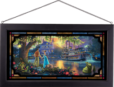 The Princess and the Frog Disney Stained Glass Image