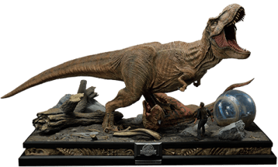 T-Rex & Carnotaurus (Deluxe Version) Statue