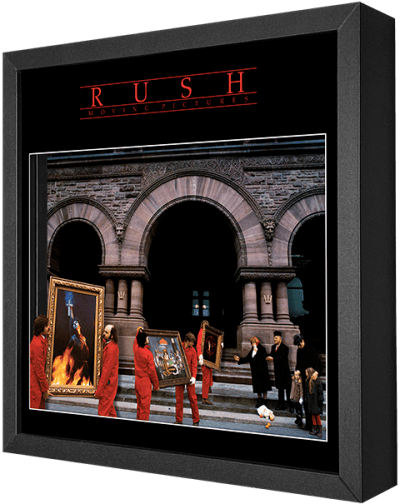 Rush Moving Pictures Shadow box art