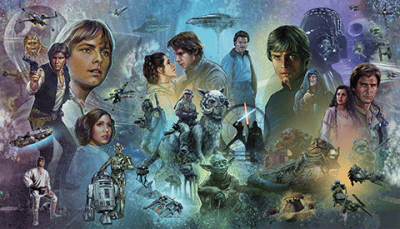 Star Wars Original Trilogy Wallpaper Mural Mural