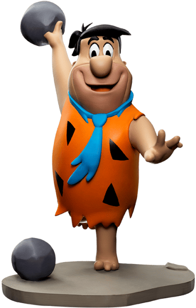 Fred Flintstone 1:10 Scale Statue