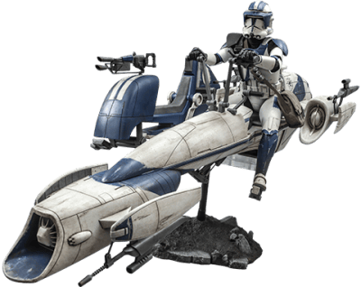 Heavy Weapons Clone Trooper and BARC Speeder with Sidecar Sixth Scale Figure Set