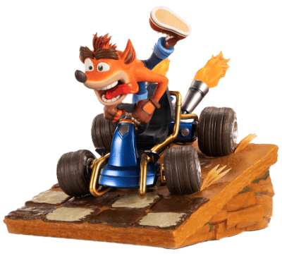 Crash in Kart Crash Bandicoot Statues Image
