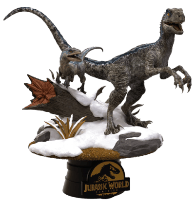 Blue & Beta D-Stage Jurassic World Dominion Statues Image