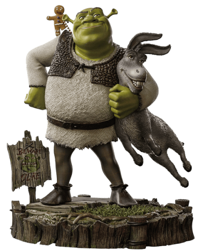 Shrek, Donkey and The Gingerbread Man 1:10 Scale Statue