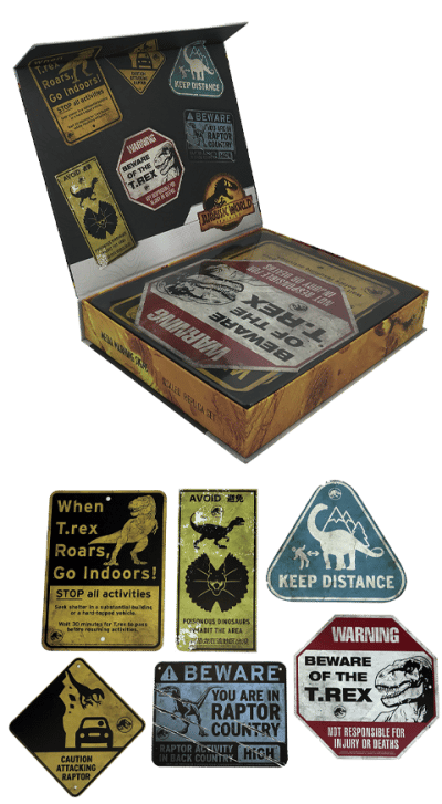 Metal Warning Signs Scaled Replica