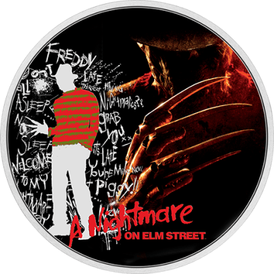 A Nightmare on Elm Street 1oz Silver Coin Silver Collectible
